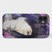 Ik ben bij Wig Paarse iPhone Case (Achterkant (horizontaal))
