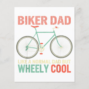 Ik ben Biker Dad Day Wheely Cooler fiets Bi