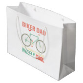 Ik ben Biker Dad Day Wheely Cooler fiets Bi Groot Cadeauzakje (Achterkant Gekanteld)