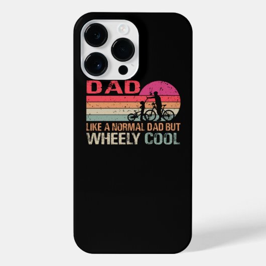 Ik ben Biker Dad Day Wheely Cooler fiets Bi iPhone Hoesje (Achterkant)
