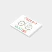 Ik ben Biker Dad Day Wheely Cooler fiets Bi Post-it® Notes (Schuin)