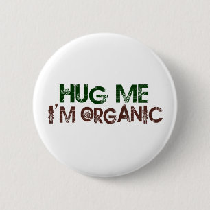 Ik ben biologisch ronde button 5,7 cm