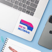Ik ben Bisectional Sticker (Laptop met iPhone)