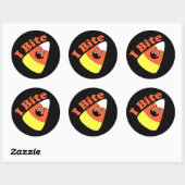 Ik ben Bite Halloween Candy Corn Vampire Ronde Sticker (Vel)