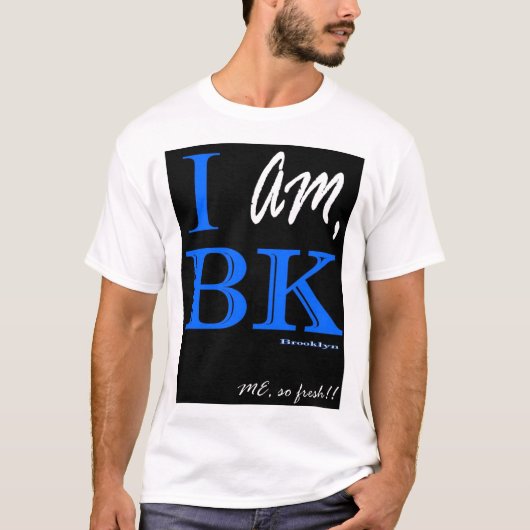Ik ben BK - Blk/blauw - Mannen T-shirt (Voorkant)