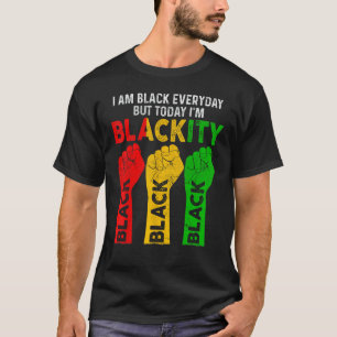 Ik ben Black African American Black Power Ju T-shirt