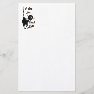 Ik ben Black Cat Stationery Briefpapier
