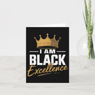 Ik ben Black Excellence Black Geschiedenis Afro Mo Kaart