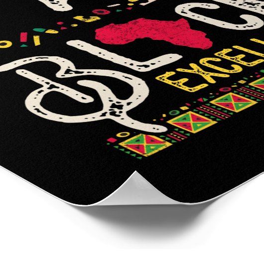 Ik ben Black Excellence Black History Poster (Hoek)