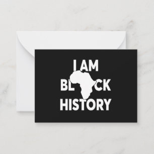 Ik ben Black History Black Lives Matter Notitiekaartje