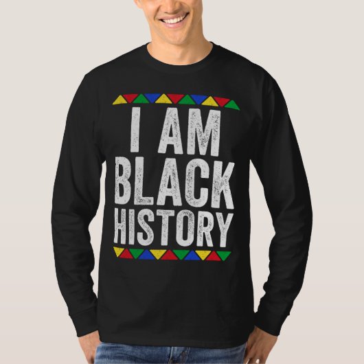 Ik ben Black History Black Pride T-shirt (Voorkant)