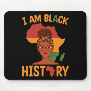 Ik ben Black History Moederdag Juneteenth Indepen Muismat