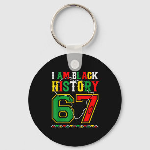 Ik ben Black History Month 67 Meme Afro-Amerikaan  Sleutelhanger