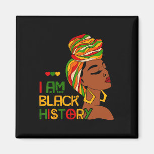 Ik ben Black History Month Afro-Amerikaanse Junete Magneet