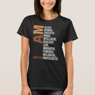 Ik ben Black Woman Black History Month Unapologeti T-shirt