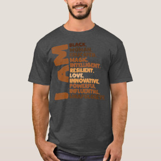 Ik ben Black Woman Melanin Africa Pride T-shirt