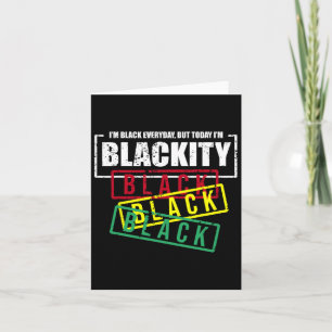 Ik ben Blackity Black African American Black Power Kaart