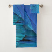 Ik ben blauw - papegaaiveren dicht bij elkaar bad handdoek (Insitu)