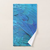 Ik ben blauw - papegaaiveren dicht bij elkaar bad handdoek (Handdoek)