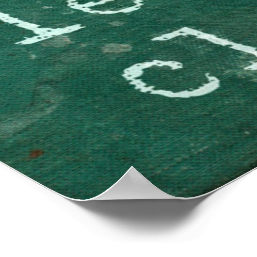 Ik ben blij als een vier lef-klaver poster (Hoek)