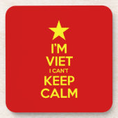 Ik ben blij dat ik geen kalm kan houden. drankjes onderzetter (Voorkant)