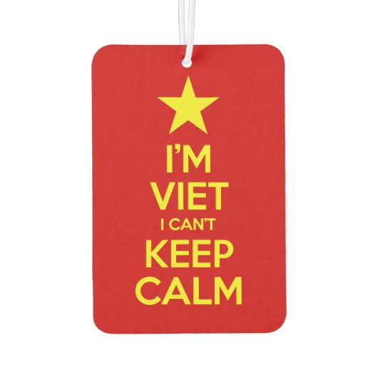 Ik ben blij dat ik geen kalm kan houden. luchtverfrisser (Achterkant)