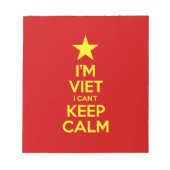 Ik ben blij dat ik geen kalm kan houden. notitieblok (Voorkant)