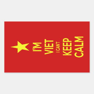 Ik ben blij dat ik geen kalm kan houden. rechthoekige sticker