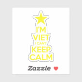 Ik ben blij dat ik geen kalm kan houden. sticker (Vel)