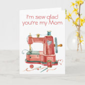 Ik ben blij dat je mijn Moederdag bent Kaart (Gele Bloem)