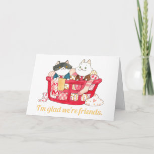 Ik ben blij dat we vrienden zijn valentijn feestdagen kaart