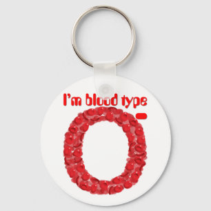 Ik ben bloedtype O negatief Sleutelhanger