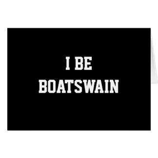 Ik ben Boatswain. Zwart/Wit. Personaliseer