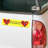 Ik ben bonafide lid van de Zipper Club Bumpersticker (Op Truck)