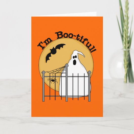 Ik ben Boo-armige Halloween T-shirts en Gifts Kaart (Voorkant)