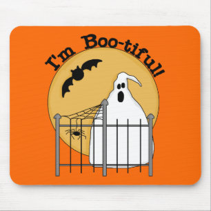 Ik ben Boo-armige Halloween T-shirts en Gifts Muismat