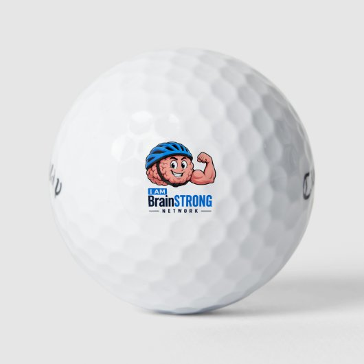 Ik ben BrainSTRONG Golfballen (Voorkant)