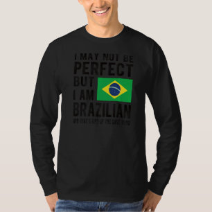 Ik ben Braziliaanse vlag Braziliaans erfgoed, Braz T-shirt