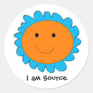 Ik ben bron 2, ik ben bron ronde sticker