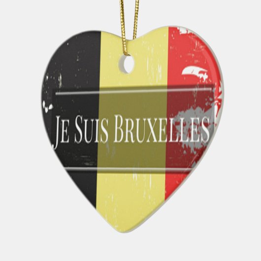 Ik ben Brussel (Je Juis Brussel) Keramisch Ornament (Links)