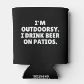 Ik ben buiten, ik Drink bier op patio's Blikjeskoeler (Achterkant)
