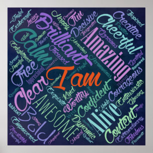 Ik ben Buurwerken Word Cloud Art Poster