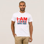 Ik ben Canadese reisagent T-shirt (Voorkant volledig)