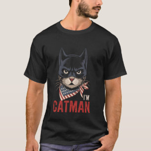Ik ben Catman 4 juli Kat Amerikaanse Vlag - Kat 4d T-shirt