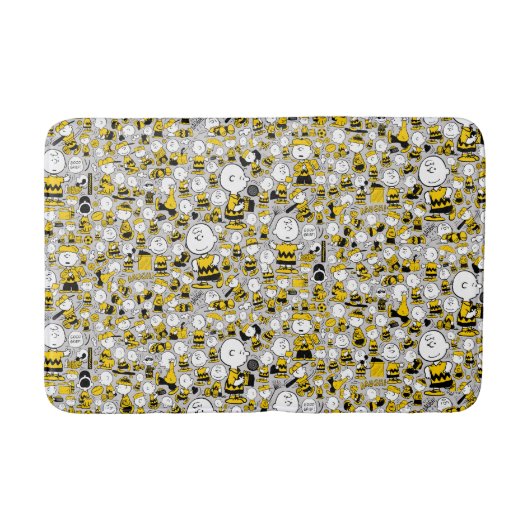 Ik ben Charlie Brown Pattern Badmat (Voorkant)