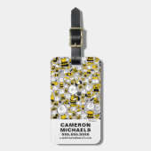 Ik ben Charlie Brown Pattern Bagagelabel (Voorkant verticaal)