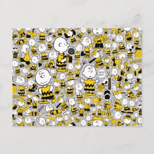 Ik ben Charlie Brown Pattern Briefkaart