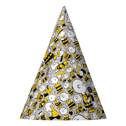 Ik ben Charlie Brown Pattern Feesthoedjes (Links)