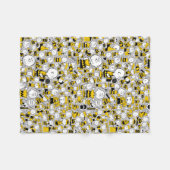 Ik ben Charlie Brown Pattern Fleece Deken (Voorkant (Horizontaal))