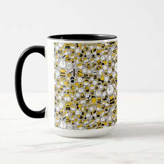 Ik ben Charlie Brown Pattern Mok (Links)